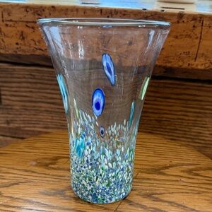 Murano Amici millefiori glass/ vase.
